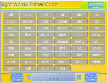 Primer word list